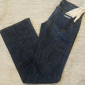 Bebe flare dark stretch denim jeans